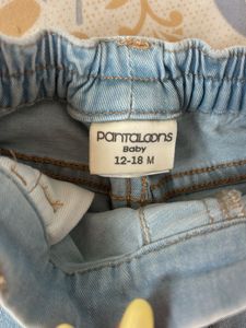 Light Blue Cargo Jeans for kids