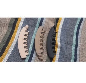 Set of any 2 Matte Banana Hair Clips