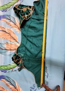 Emerald Green Embroidered Blouse Never Used