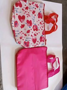 Stylish Ladies Cosmetic Pouch Set (2 Pieces) – Pin