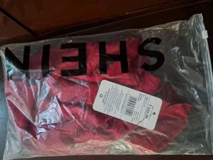 Red Ribbed Mini Bodycon Dress