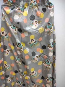 Printed Silver Grey Color Skirt
