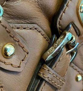 Michael Kors Brown Leather Tote Bag