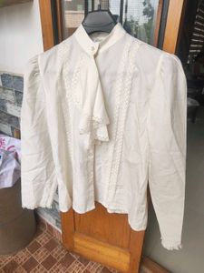 vintage Elegant Ruffled Blouse