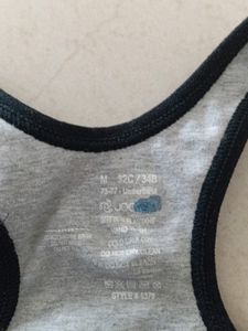 Jockey Sports Bra- Light Grey Melange &amp; Black