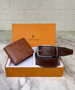 lv belt wallets set