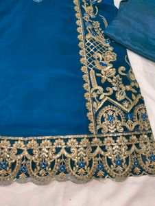 Price Drop❗Exquisite Teal pakistani suit