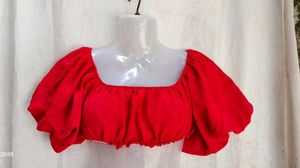 red crop top