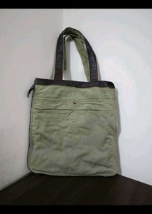 Stylish Brown &amp; Khaki Hobo Bag with multipockets