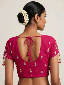 Stunning Embroidered maroon Saree