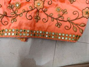 Designer Peach Lehenga Choli Set