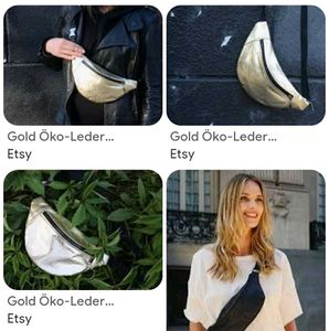 Stylish Fanny Pack - Gold