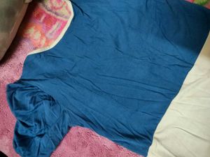 Retro Blue &amp; White Layered Top🪄