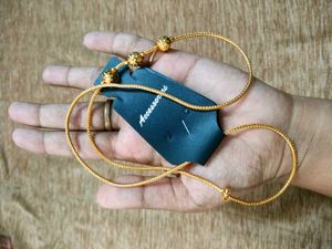Gold Chain Necklace with Beads