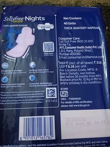 Stayfree Secure Nights XXL Pads