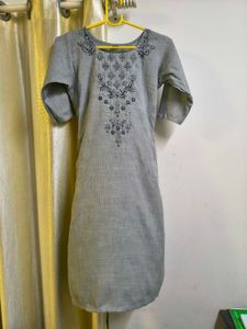 Floral Print Cotton Kurta