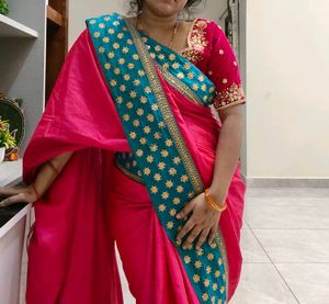Elegant Pink Saree