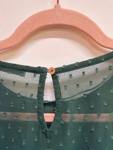 Embroidered Flared Sleeve Blouse