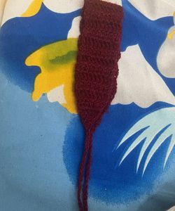 Handmade Maroon Knit Headband