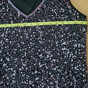 Heavy Pink Hand Sequin &amp; Fine Bead Work Party Top