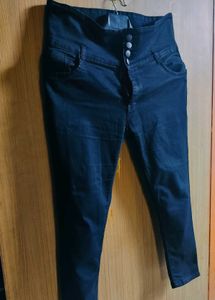 Dark Wash High-Waisted Jeans