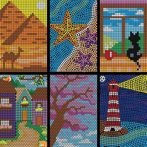 Mystery Mosaic Landscapes Art Kit