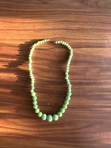 Light Green Glass Beaded Necklace