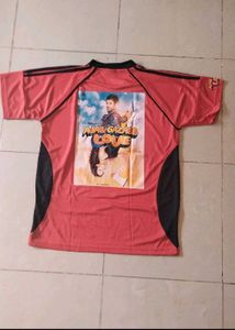 New Men's Half Sleeves Polyester Tshirt Size M