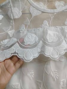 Elegant White Lace Dress