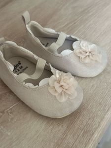 Sparkly Flower Ballet Flats