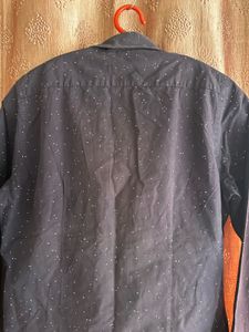 Stylish Black Dot Print Shirt