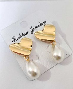 Heart &amp; Pearl Drop Earrings ❣️