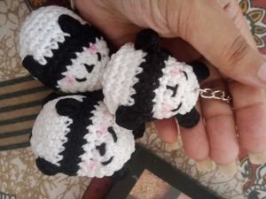 3 panda keychain for only 159rs