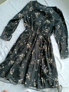 Floral Print Long Sleeve Dress