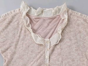 Chic Ruffled Button-Up Top