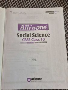 All in One Social Science CBSE Class 10