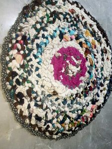 Boho Rag Rug handmade 3" 3 fit