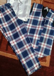 BOY'S PLAID VEST SET(Age:5-7)