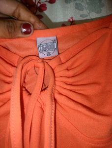Stunning Orange Ruched Maxi Dress🍊🍤🍦🎨