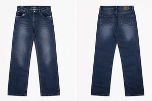 Classic Blue Wash Straight Leg Jeans