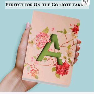 Floral 'A' Initial Notebook on sale