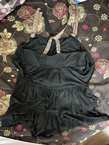 y2k black vintage top