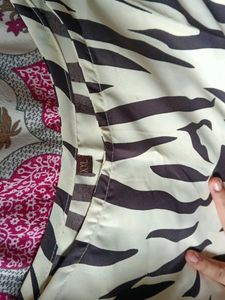 Zebra Print Cropped Top