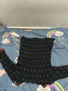 Stylish Black Ethnic Kurta with Embellishments