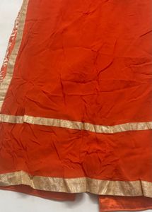 Exquisite Orange Embroidered Kurta Set