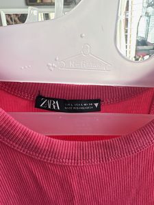 Zara Ribbed full length - Bright Pink