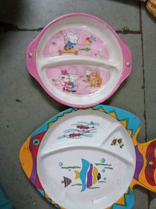 Set Of 2 Kids Plate