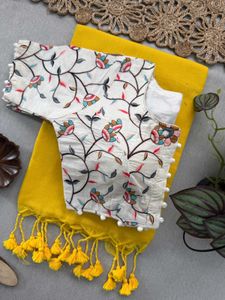 PRESENTING NEW Handloom Khadi  COTTON Saree*