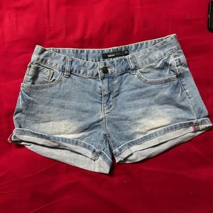 Light Wash Denim Shorts