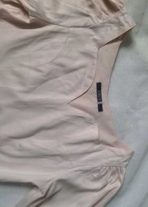 Peach Korean Style Sweetheart Crop Top